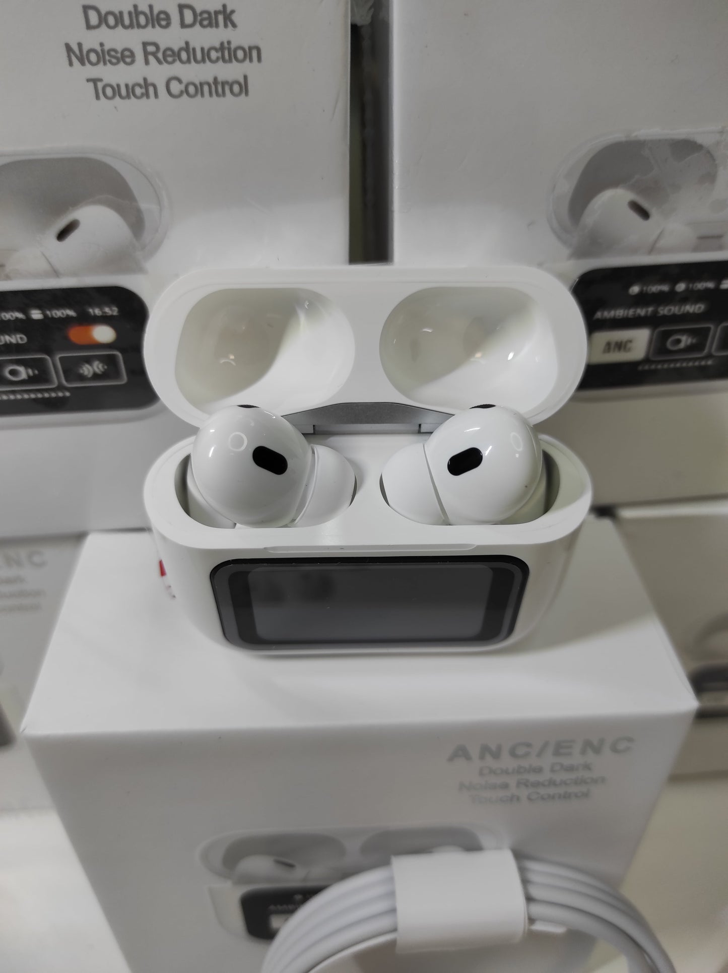 2X1 Airpods PRO con pantalla y Cancelación de Ruido oferta 2X1