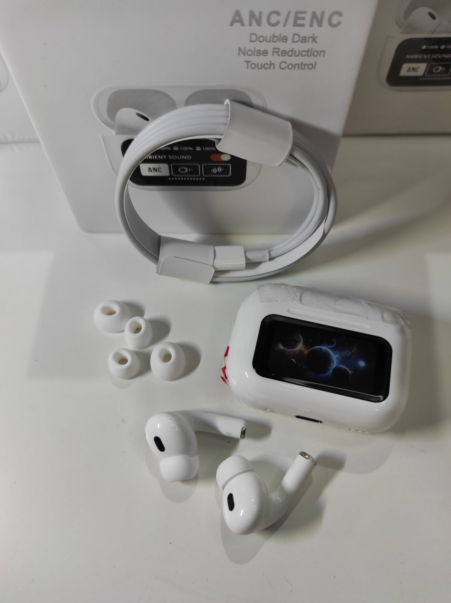 2X1 Airpods PRO con pantalla y Cancelación de Ruido oferta 2X1