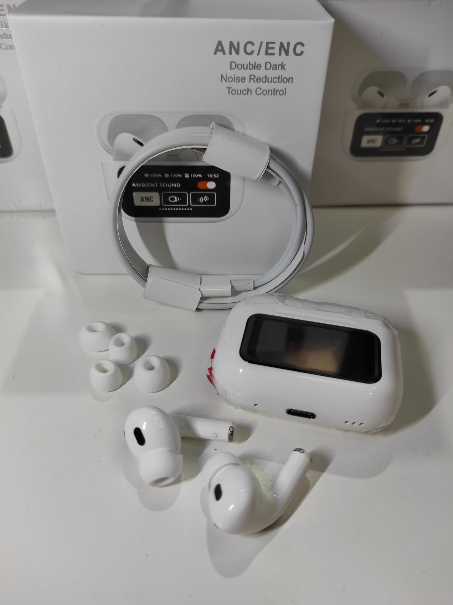 2X1 Airpods PRO con pantalla y Cancelación de Ruido oferta 2X1