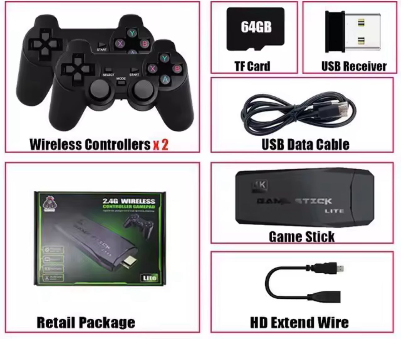 OFERTA Consola inalámbrica retro Stick de 64 GB