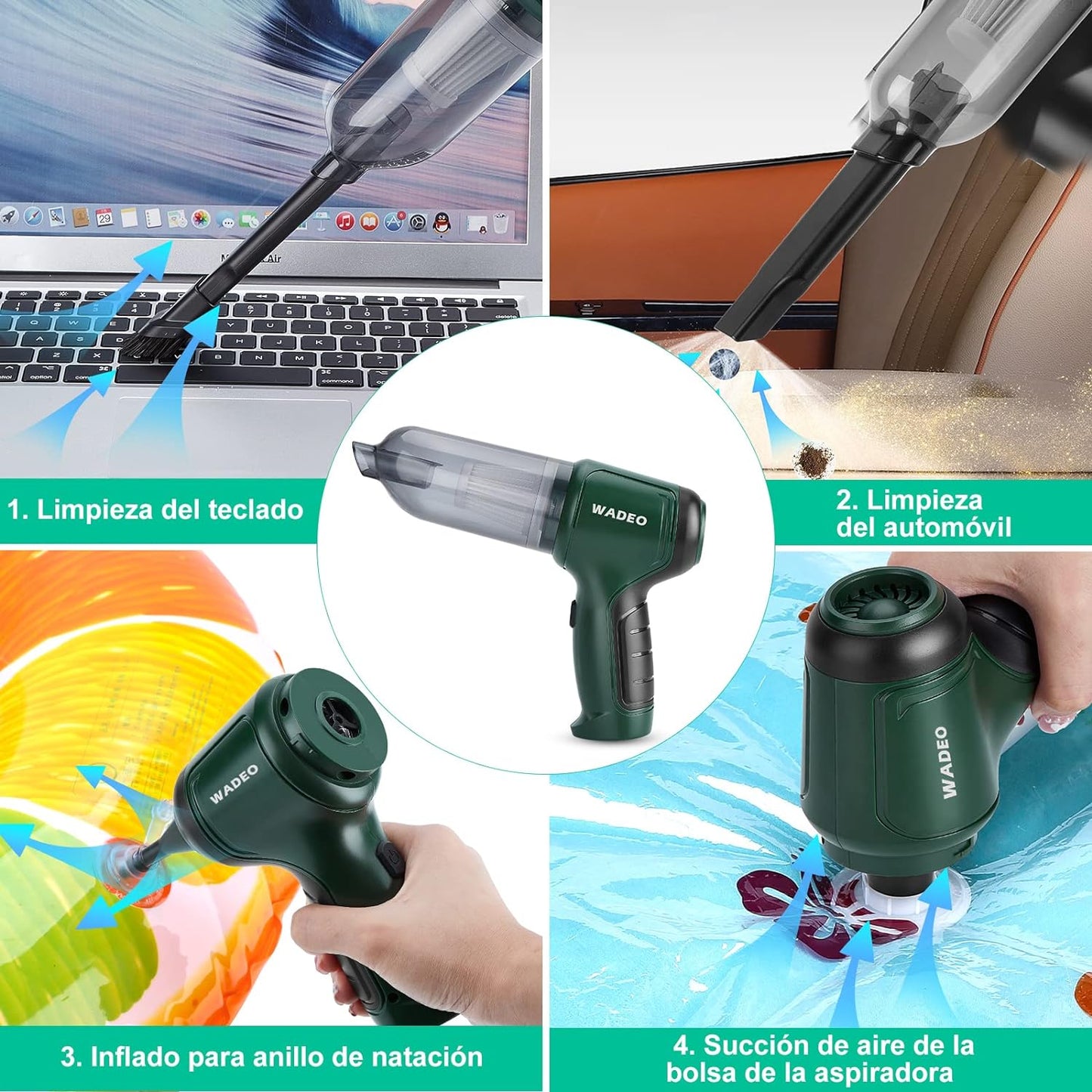 Aspirador de coche portátil 3 en 1 OFERTA