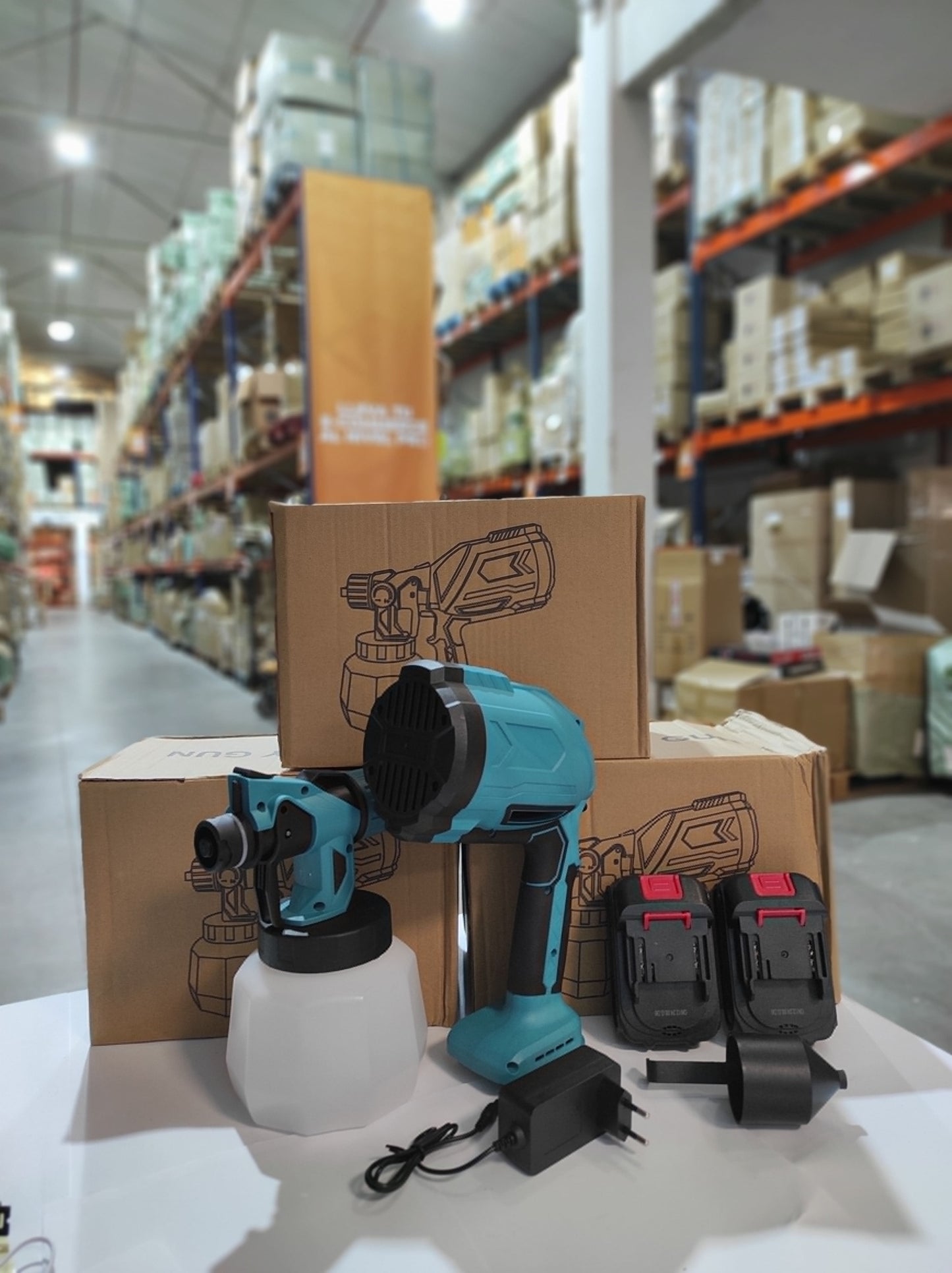 OFERTA Pistola para pintar eléctrica inalámbrica con doble batería