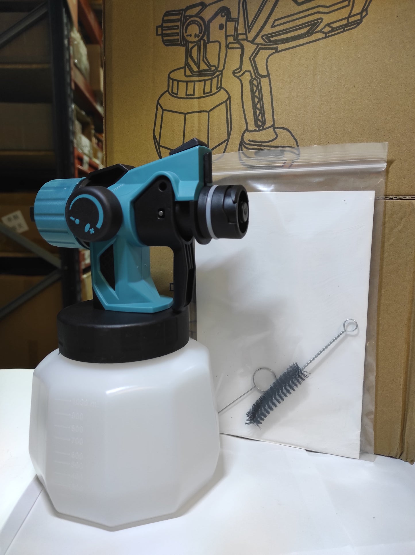 OFERTA Pistola para pintar eléctrica inalámbrica con doble batería
