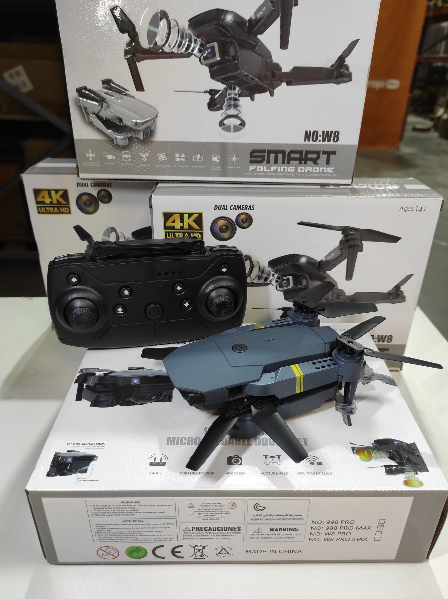 oferta Dron con doble cámara 4K + Maletín Gratis + 3 baterias