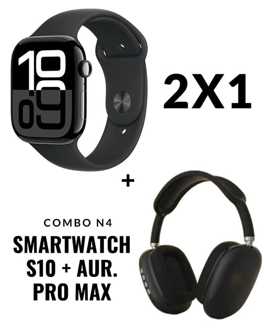 SUPER combo smartwatch serie 10 + auriculares pro max 3 COLORES