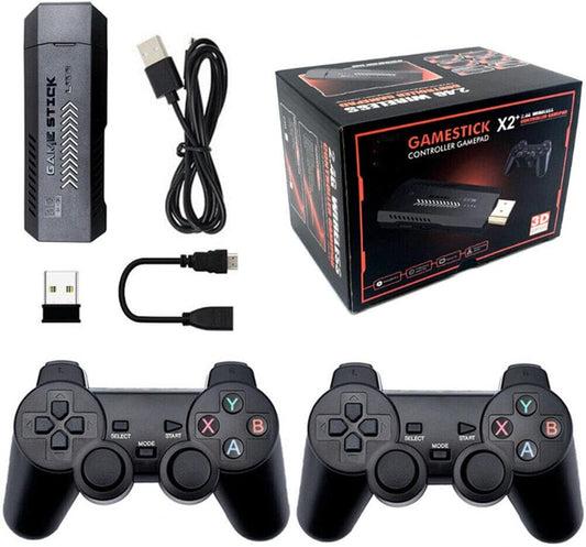 nueva Consola retro game stick X2 plus 4k