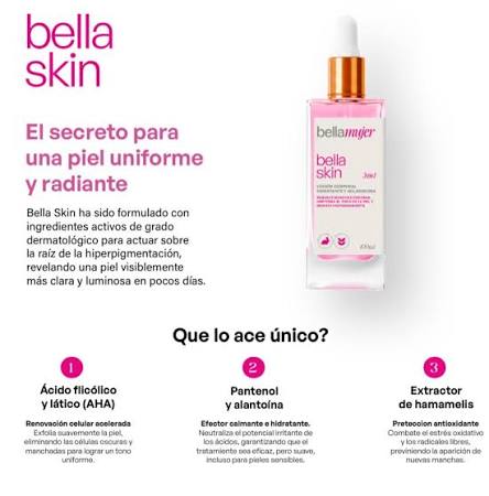 Bella Skin, Loción Corporal Aclarante ZONA INTIMA